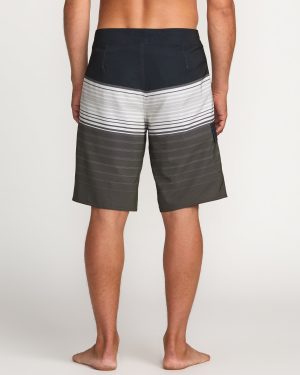 All Day Stripe Pro Performance 20 Boardshorts – Pewter