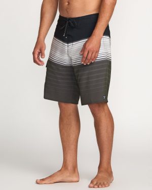 All Day Stripe Pro Performance 20 Boardshorts – Pewter