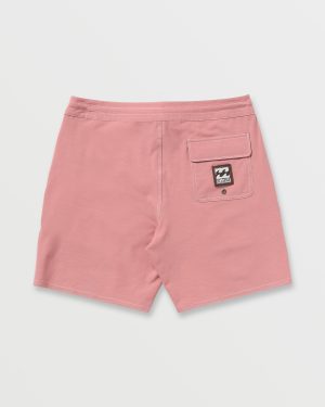 Every Other Day Lo Tide 18 Boardshorts – Dusty Rose
