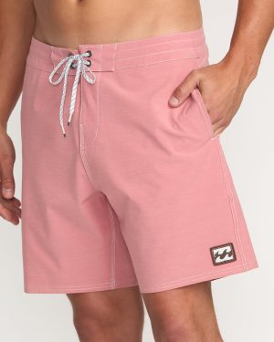 Every Other Day Lo Tide 18 Boardshorts – Dusty Rose