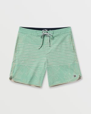 73 Lo Tide 18 Boardshorts – Mist Green