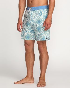 Good Times Lo Tide 18 Boardshorts – Seafoam