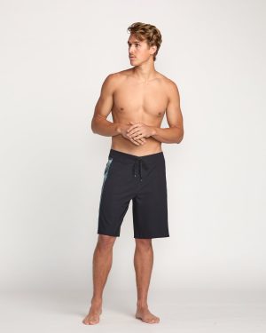 D Bah 2.0 Hi Pro Performance 19 Boardshorts – Washed Black