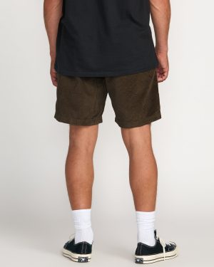 Larry Laybacks 19 Cord Shorts – Brown