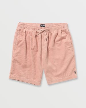 Larry Laybacks 19 Cord Shorts – Dusty Pink