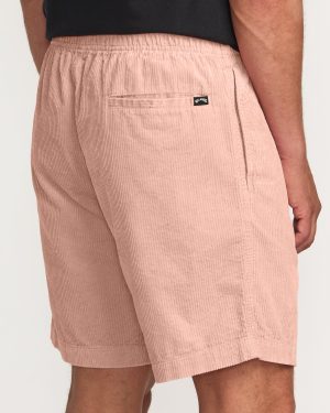 Larry Laybacks 19 Cord Shorts – Dusty Pink