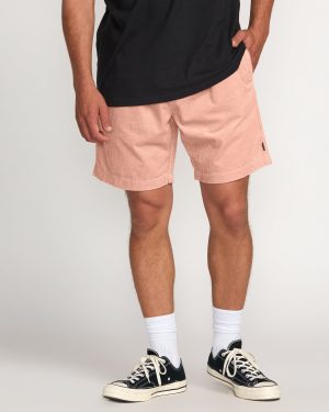 Larry Laybacks 19 Cord Shorts – Dusty Pink