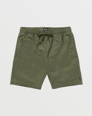Larry Laybacks 19 Twill Shorts – Olive