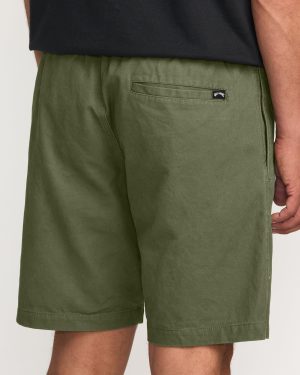 Larry Laybacks 19 Twill Shorts – Olive