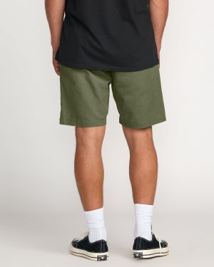 Larry Laybacks 19 Twill Shorts – Olive