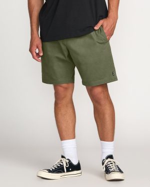 Larry Laybacks 19 Twill Shorts – Olive