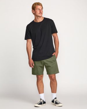 Larry Laybacks 19 Twill Shorts – Olive