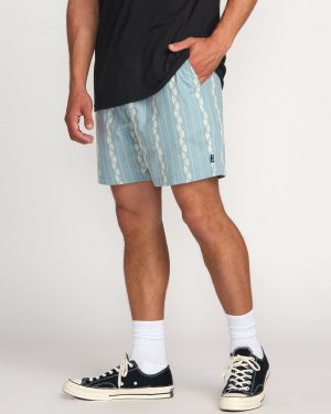 Mario Jacquard Shorts – Cosmic Blue