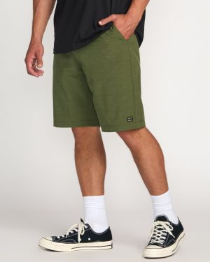 Crossfire Submersible 21 Hybrid Shorts – Olive