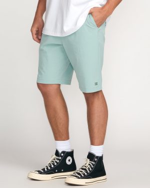 Crossfire Submersible 21 Hybrid Shorts – Seafoam