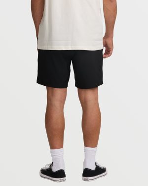 Surftrek Elastic Submersible 17 Hybrid Shorts – Black