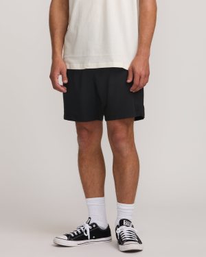 Surftrek Elastic Submersible 17 Hybrid Shorts – Black