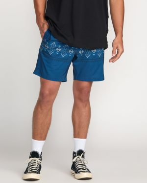 Surftrek Elastic Submersible 17 Hybrid Shorts – Deep Blue