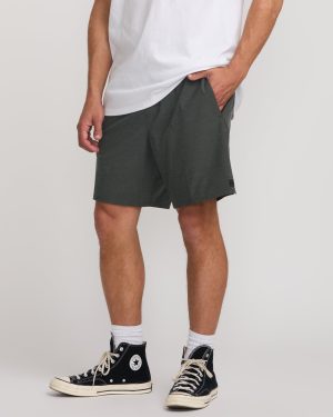 Crossfire Elastic Submersible 18 Hybrid Shorts – Asphalt