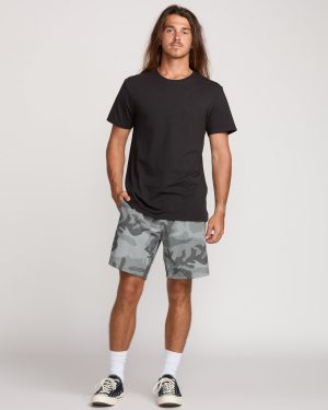 Crossfire Elastic Submersible 18 Hybrid Shorts – Black Camo