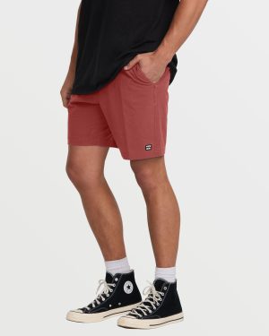 Crossfire Wave Wash Submersible 18 Hybrid Shorts – Dusty Red