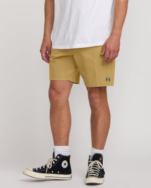 Crossfire Wave Wash Submersible 18 Hybrid Shorts – Khaki