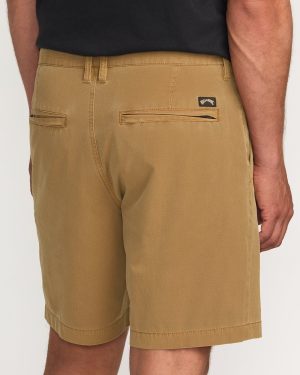 Crossfire Wave Wash Submersible 18 Hybrid Shorts – Tobacco