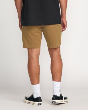 Crossfire Wave Wash Submersible 18 Hybrid Shorts – Tobacco