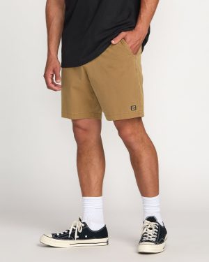 Crossfire Wave Wash Submersible 18 Hybrid Shorts – Tobacco