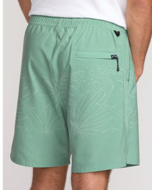Surftrek Transit Elastic 17 Hybrid Shorts – Mist Green