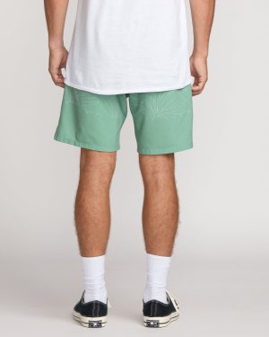 Surftrek Transit Elastic 17 Hybrid Shorts – Mist Green