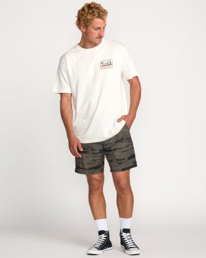 Surftrek Perforated Elastic 17 Hybrid Shorts – Dark Military