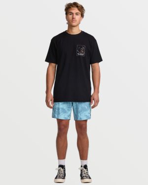 Surftrek Perforated Elastic 17 Hybrid Shorts – Glacier Blue