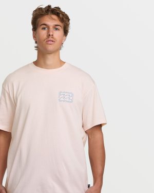 Crayon Wave Premium Tee – Light Pink