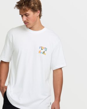 Crayon Wave Premium Tee – White