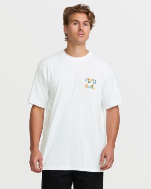 Crayon Wave Premium Tee – White