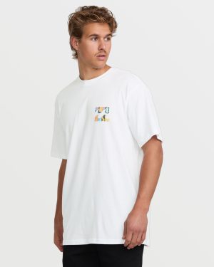 Crayon Wave Premium Tee – White
