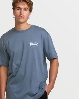 Runner Premium Tee – Slate Blue