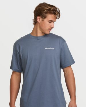 Trouble In Paradise Premium Tee – Slate Blue