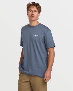 Trouble In Paradise Premium Tee – Slate Blue