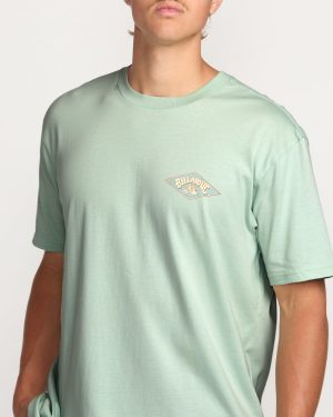 Diamond Arch Premium Tee – Seafoam