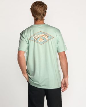 Diamond Arch Premium Tee – Seafoam