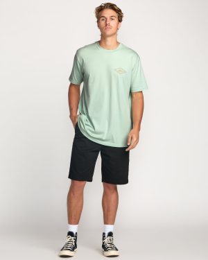 Diamond Arch Premium Tee – Seafoam