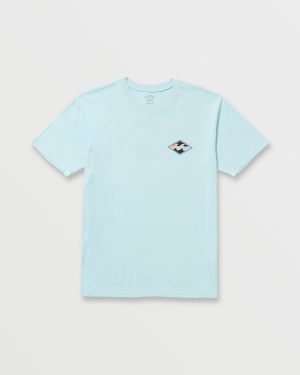 Crayon Wave Premium Tee – Coastal Blue