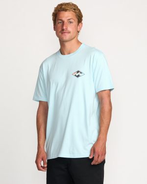 Crayon Wave Premium Tee – Coastal Blue