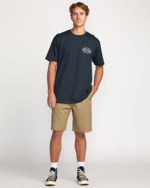 Crayon Wave Premium Tee – Navy