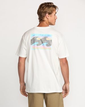 Crayon Wave Premium Tee – Off White