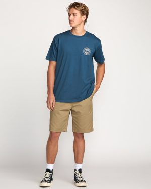 Hollow Premium Tee – Deep Blue