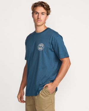 Hollow Premium Tee – Deep Blue