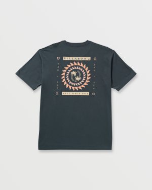 Spun Out Premium Tee – Aged Indigo